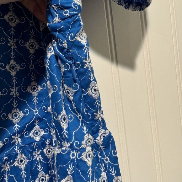Rhode Target Blue Eyelet Mini Dress Size XL - Picture 5 of 8